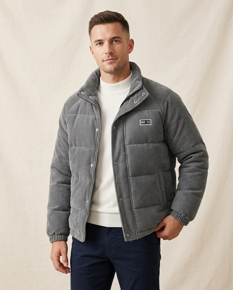 Lands Mode - Selan | Gefüttert Cord Jacke Herren
