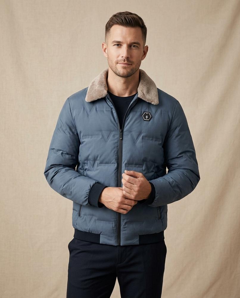 Beanland - Milin | Wattierte Pelzbesetzte Jacke Herren
