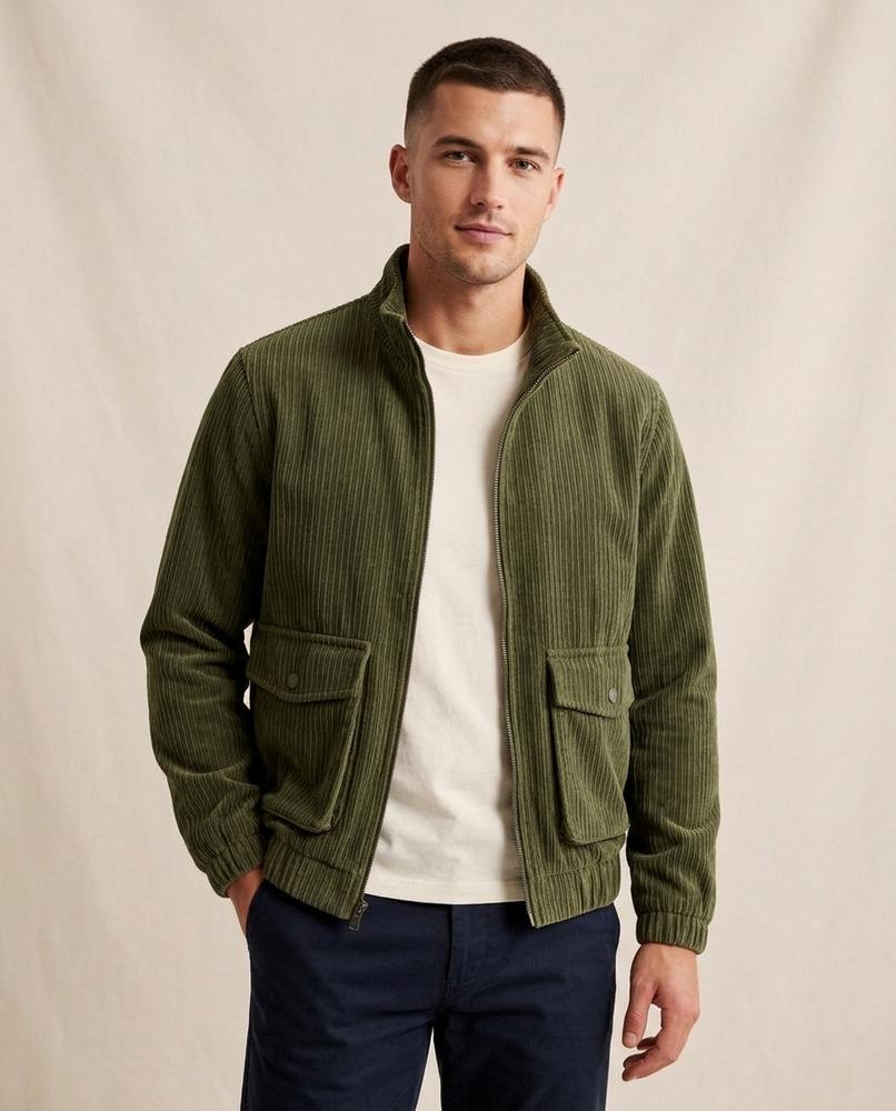 Lands Mode - Vulun | Gerippt Hochgeschlossen Jacke Herren