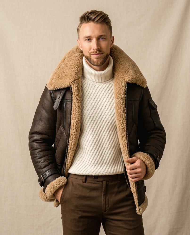 Lands Mode - Vipel | Gefüttert Reißverschluss Jacke Herren