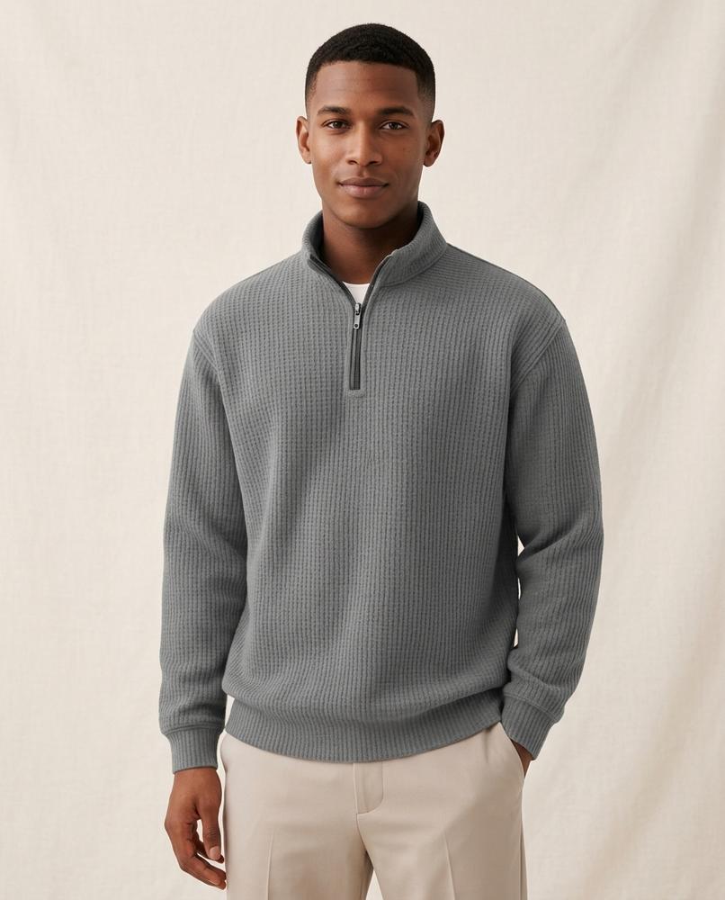 Lands Mode - Alnor | Strukturiert Langärmlig Pullover Herren