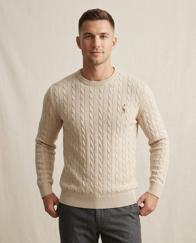 Lands Mode - Salin | Strukturierter Strick Pullover Herren