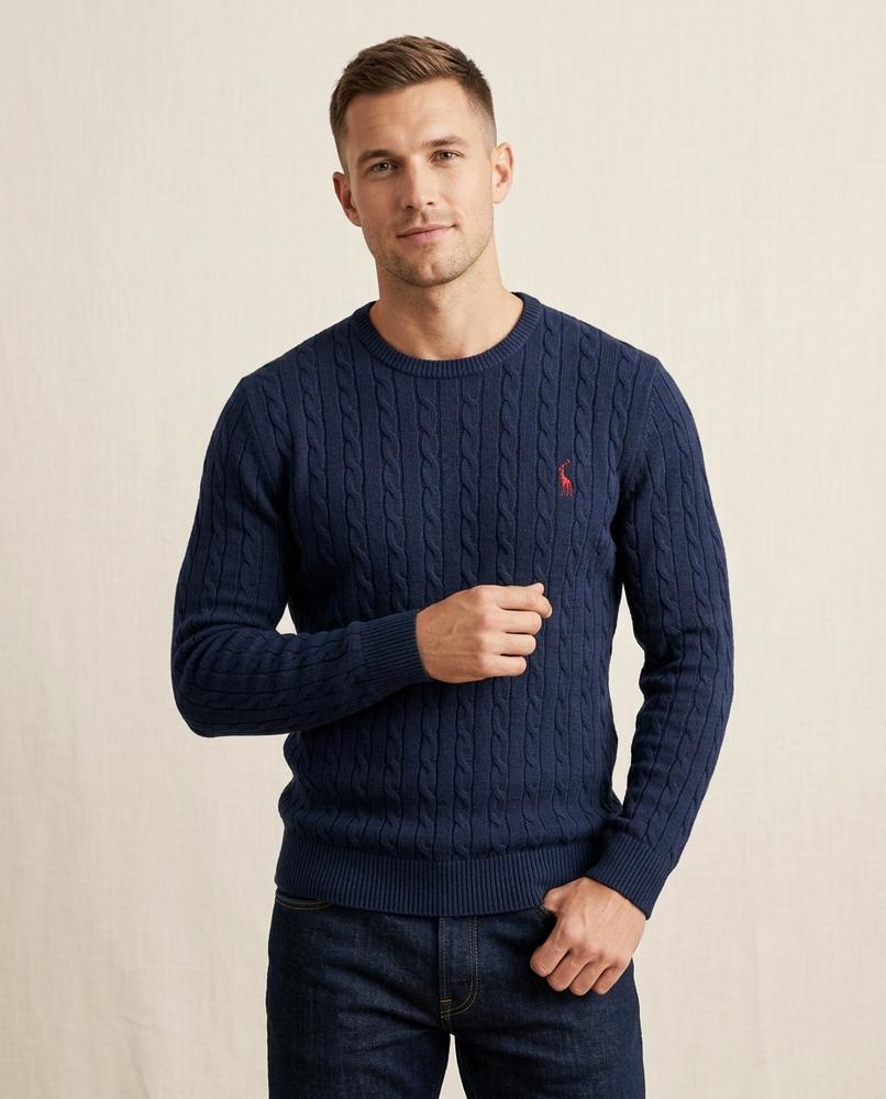 Beanland - Salin | Strukturierter Strick Pullover Herren