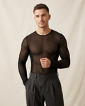 Lands Mode - Saren | Enganliegendes Strukturiertes Shirt Herren
