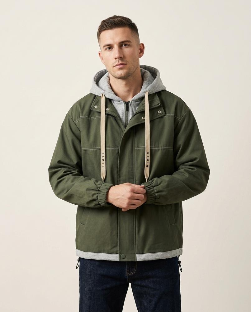 Lands Mode - Aopos | Mehrlagig Gefüttert Jacke Unisex