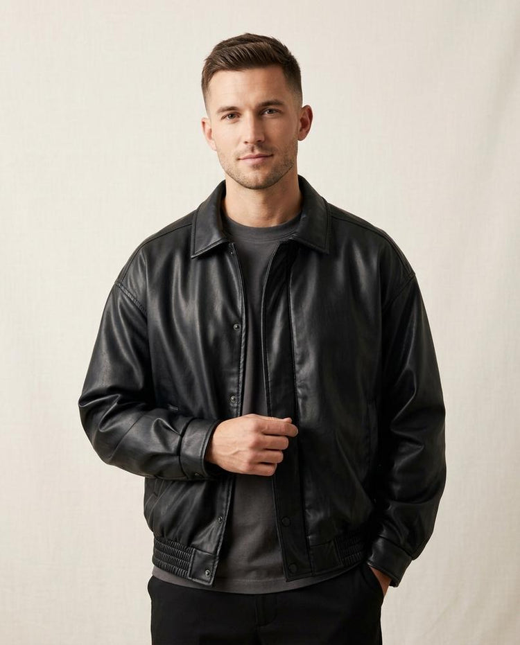 Beanland - Demur | Lockere Kunstlederne Jacke Unisex