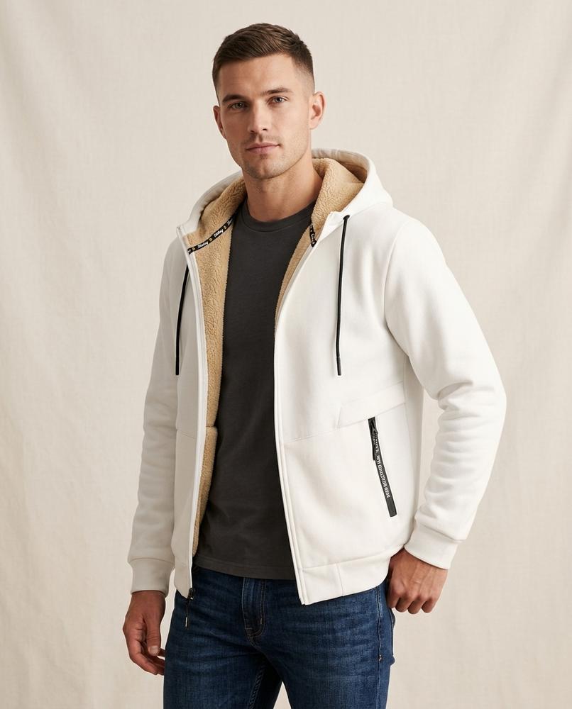 Lands Mode - Nunut | Warm Gefütterter Hoodie Herren