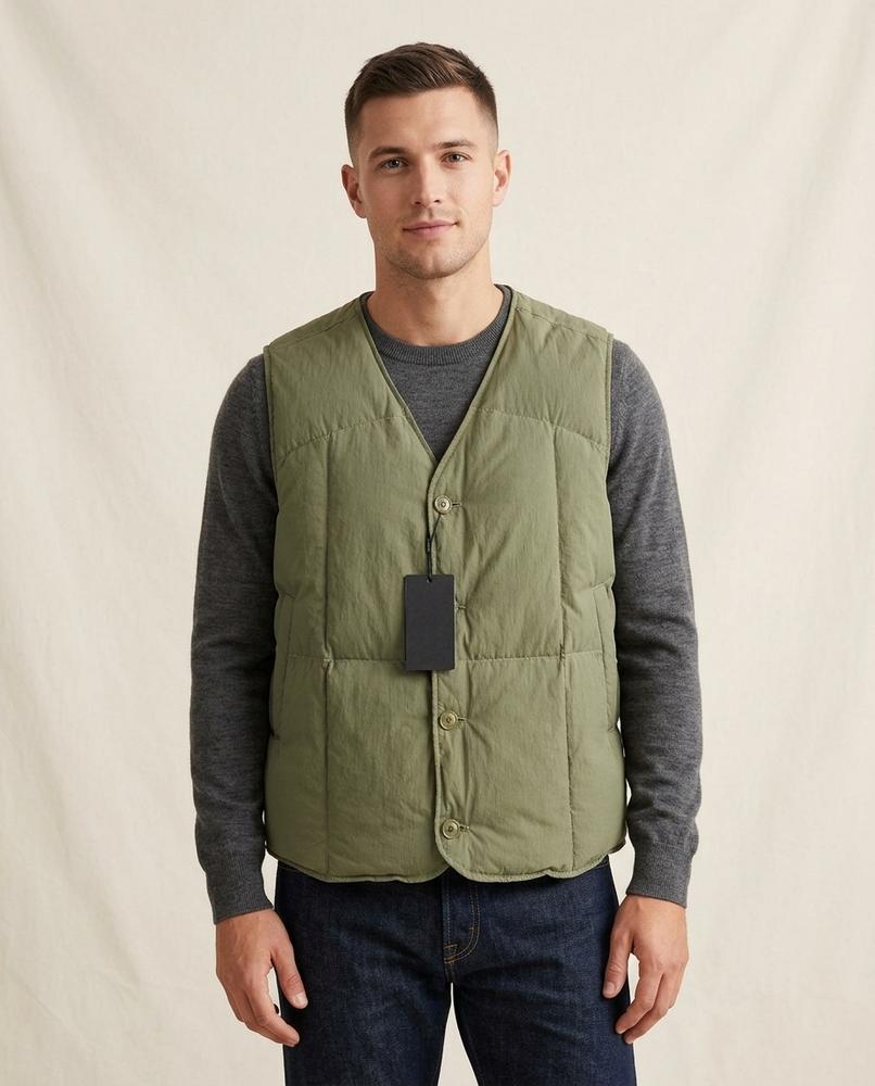 Lands Mode - Yizek | Gesteppt Geknöpft Weste Unisex