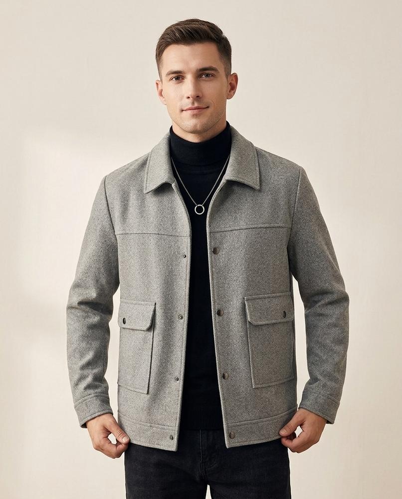 Lands Mode - Dediv | Geknöpfte Strukturierte Jacke Herren
