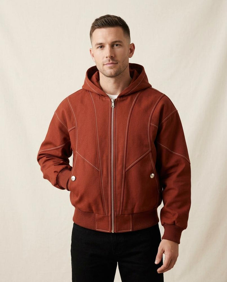 Beanland - Lotur | Kontrastgesteppte Strukturierte Jacke Unisex