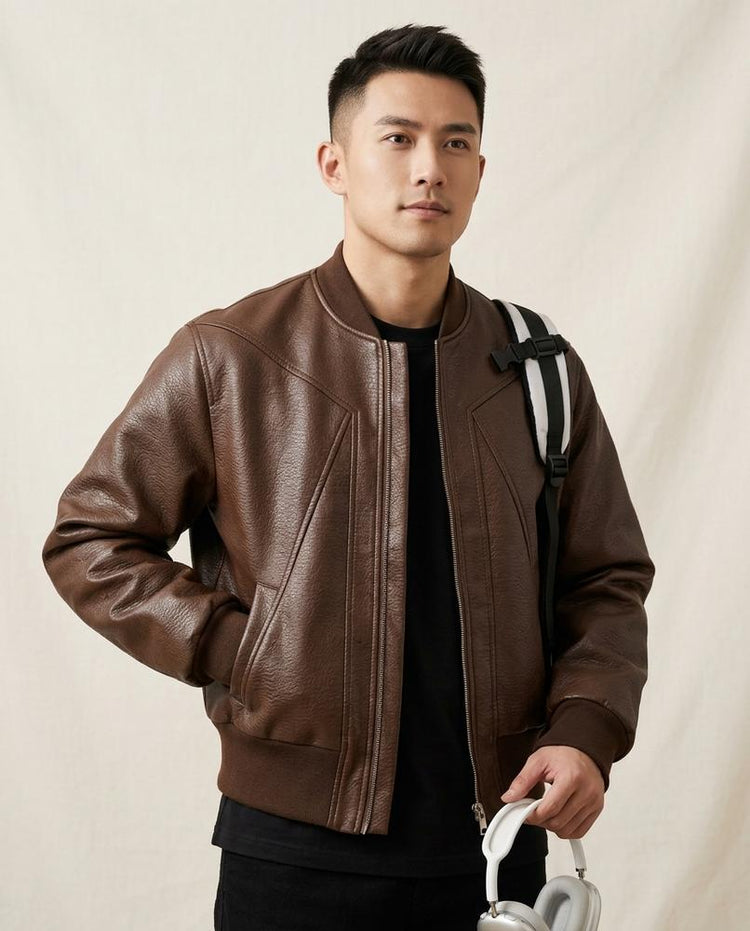 Beanland - Mupem | Genarbt Strukturiert Jacke Herren