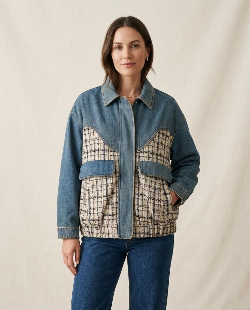 Lands Mode - Runul | Kombinierte Strukturierte Jacke Unisex