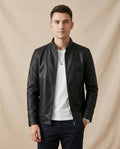 Lands Mode - Supes | Kunstlederne Körperbetonte Jacke Herren