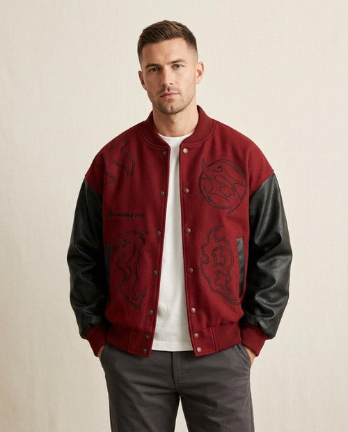 Lands Mode - Dapit | Bestickt Geknöpft Jacke Unisex