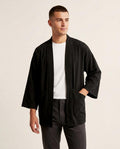 Lands Mode - Yegik | Verschlusslose Weitgeschnittene Jacke Herren