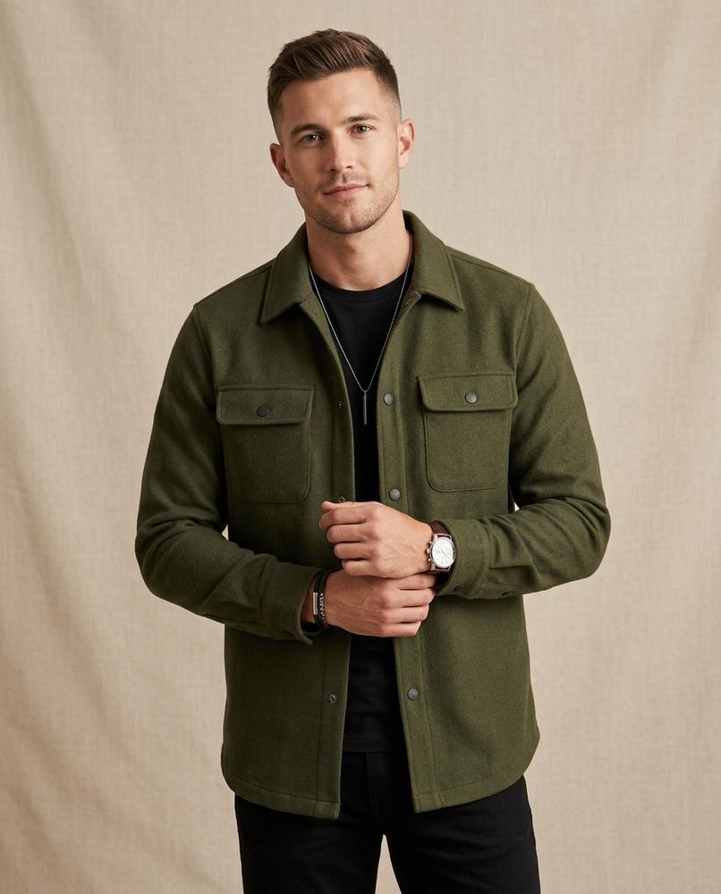 Lands Mode - Cotod | Gefilzte Langärmlige Jacke Herren