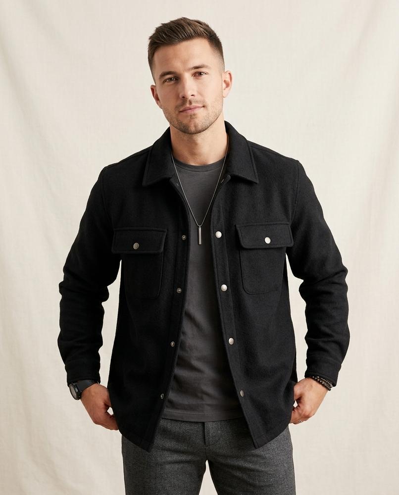 Lands Mode - Cotod | Gefilzte Langärmlige Jacke Herren