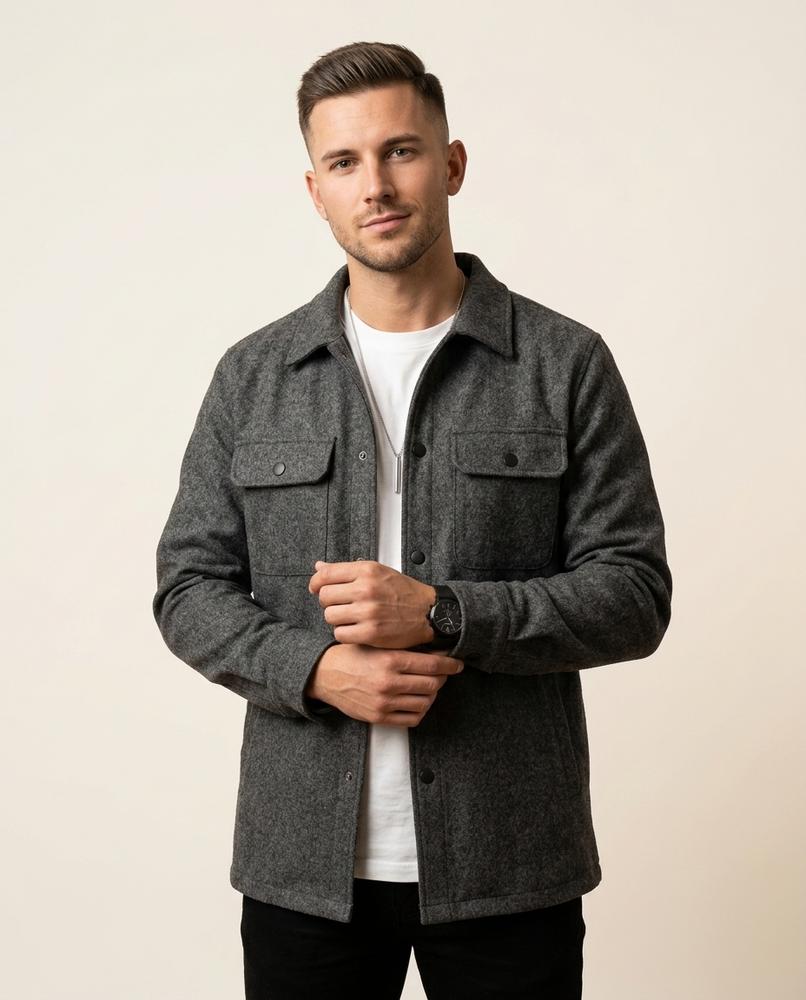Lands Mode - Cotod | Gefilzte Langärmlige Jacke Herren