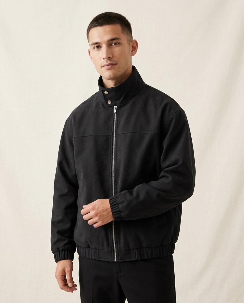 Lands Mode - Carun | Locker Geschnittene Hochgeschlossene Jacke Unisex