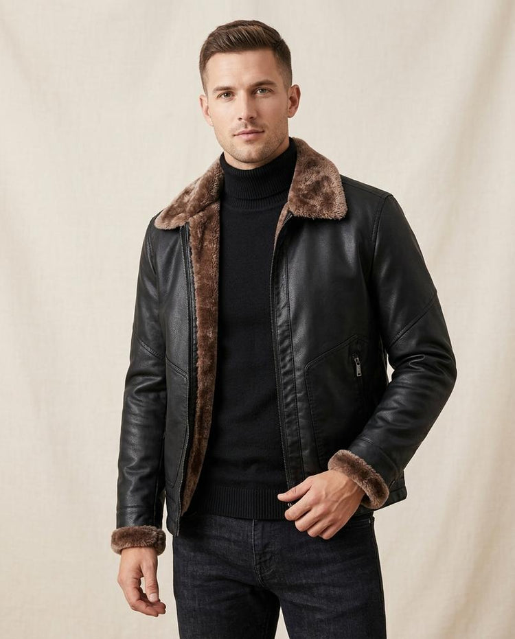 Beanland - Lolil | Gefüttert Kunstleder Jacke Herren
