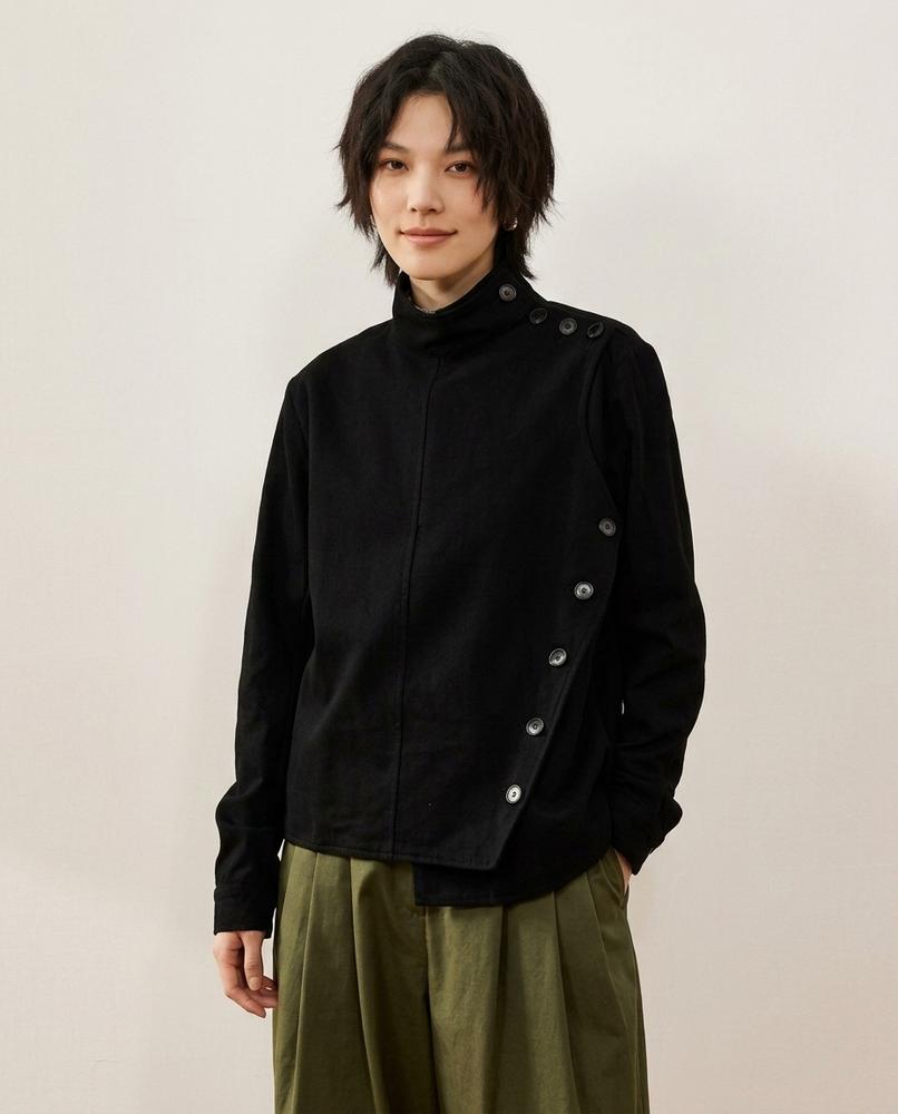 Lands Mode - Manun | Asymmetrisch Hochgeschlossen Jacke Herren