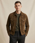 Lands Mode - Maged | Rauleder Druckknopf Jacke Herren