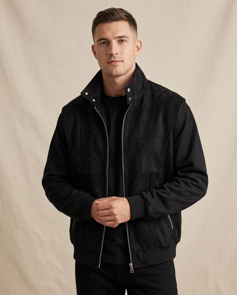 Lands Mode - Yuket | Strukturierte Hochgeschlossene Jacke Unisex