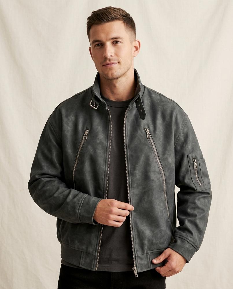 Lands Mode - Mezad | Hochgeschlossene Velours Jacke Unisex