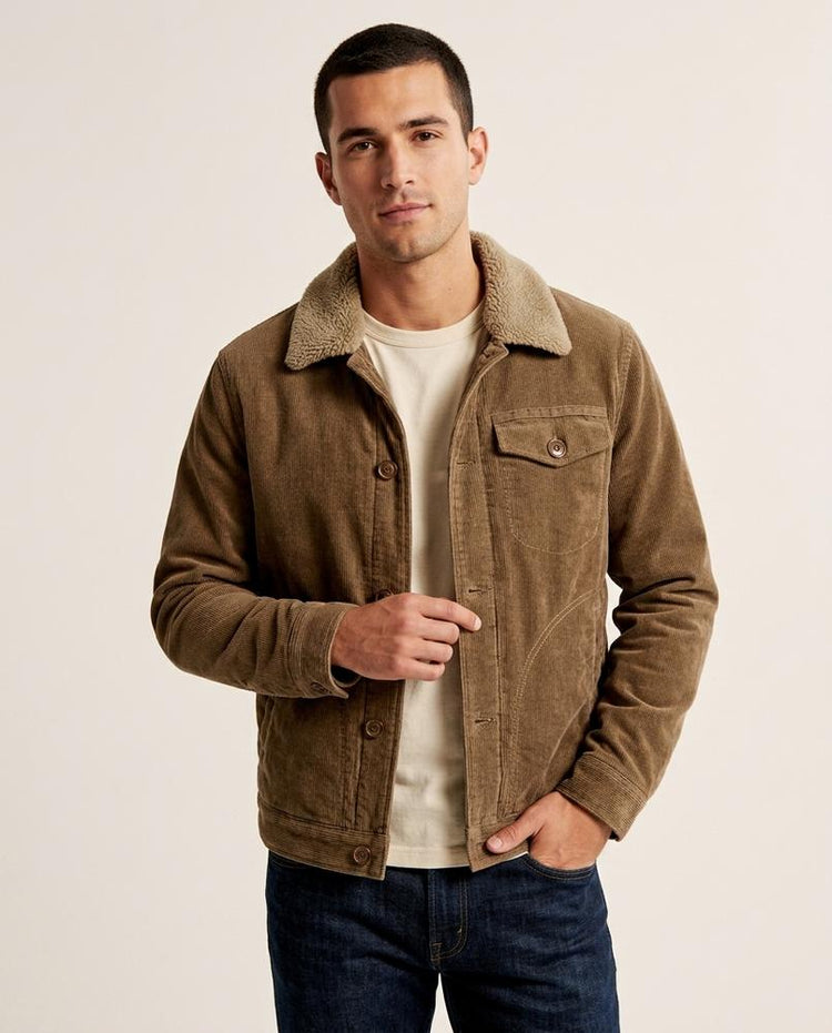 Beanland - Vaket | Gefütterte Cord Jacke Herren
