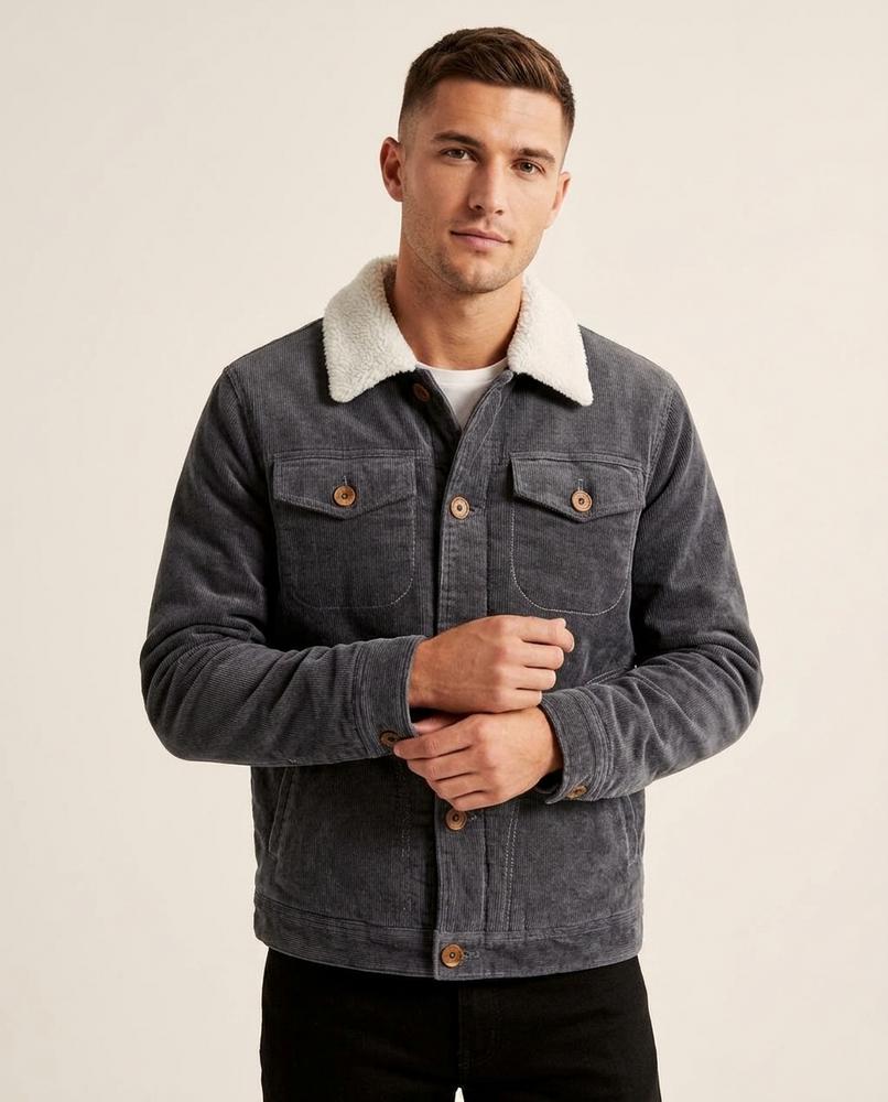 Beanland - Vaket | Gefütterte Cord Jacke Herren