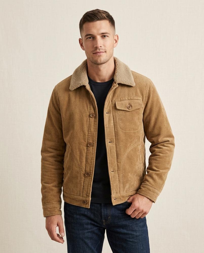 Beanland - Vaket | Gefütterte Cord Jacke Herren