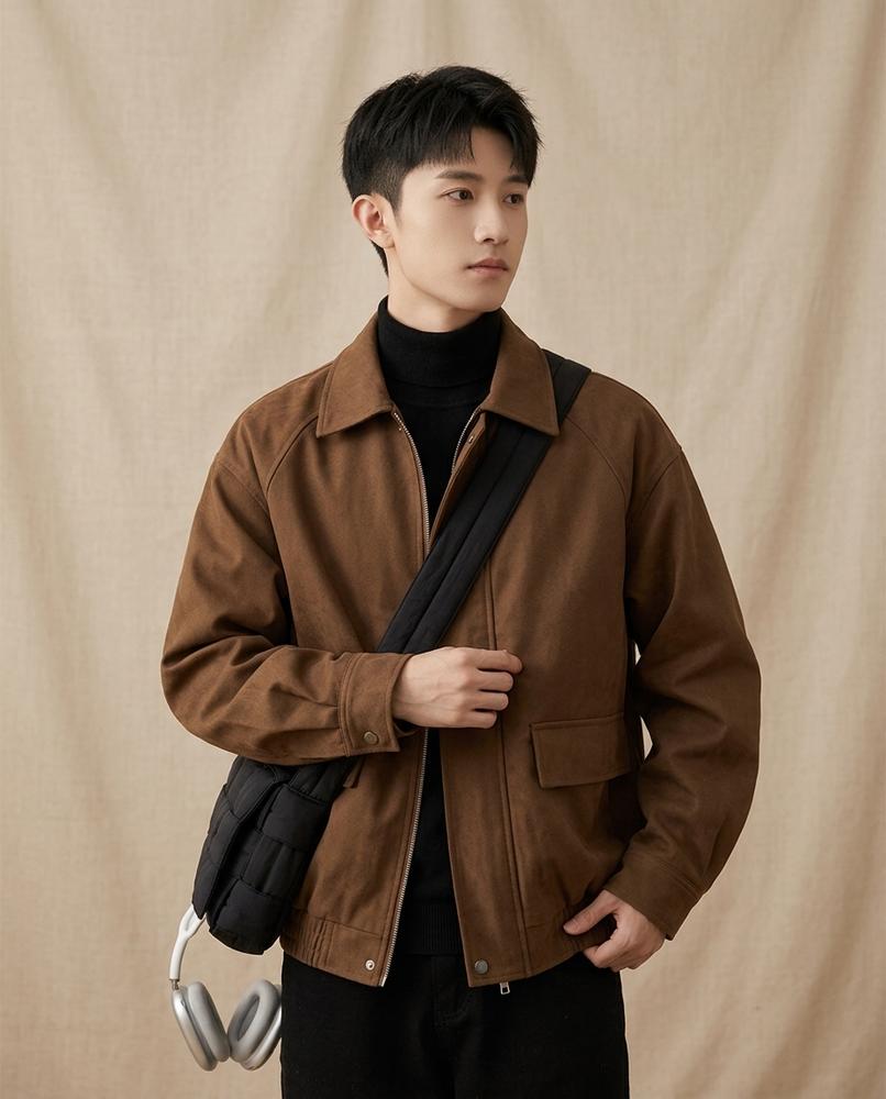 Lands Mode - Kedin | Blousonartige Glatte Jacke Unisex
