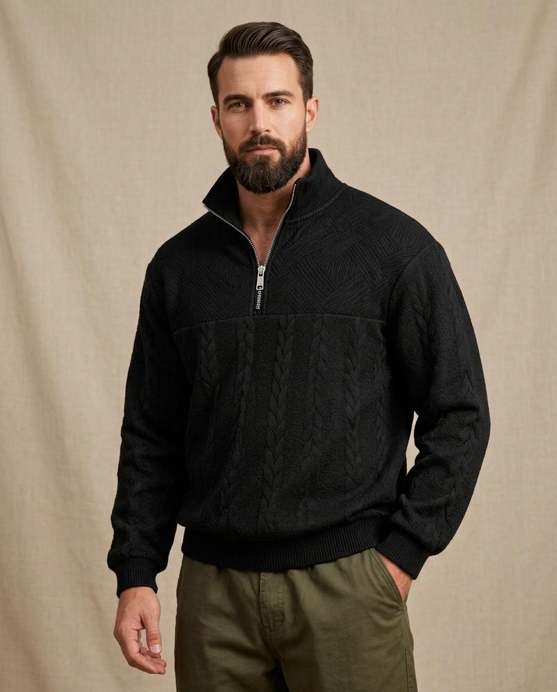 Lands Mode - Lubok | Strukturiert Warm Pullover Herren