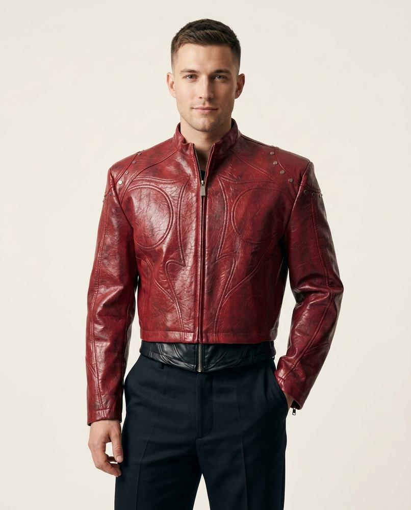 Beanland - Nupot | Patinierte Genietete Jacke Herren