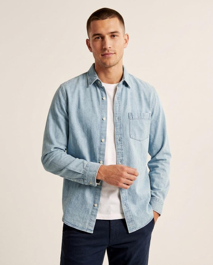 Beanland - Liles | Langärmliges Denim Hemd Herren