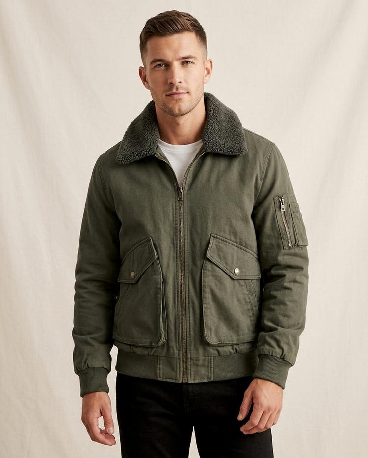 Beanland - Zinam | Gefütterte Bomber Jacke Herren