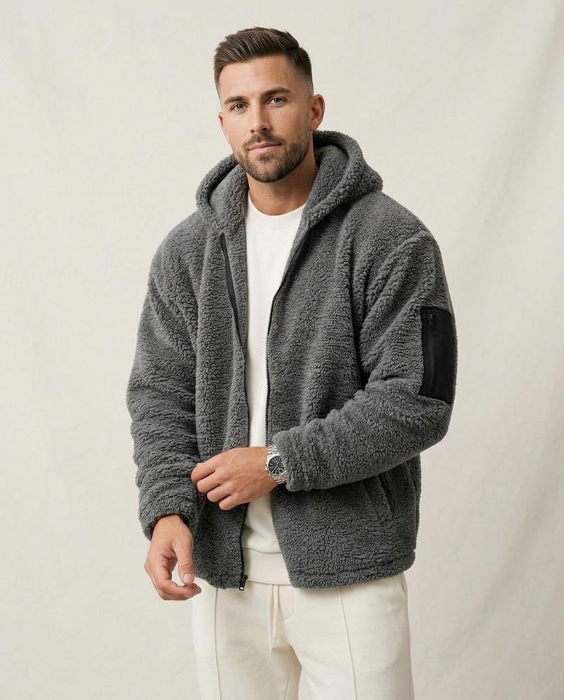 Lands Mode - Yiben | Strukturiert Gefüttert Jacke Herren