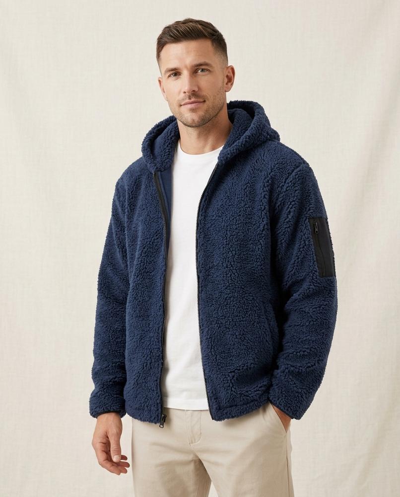 Lands Mode - Yiben | Strukturiert Gefüttert Jacke Herren