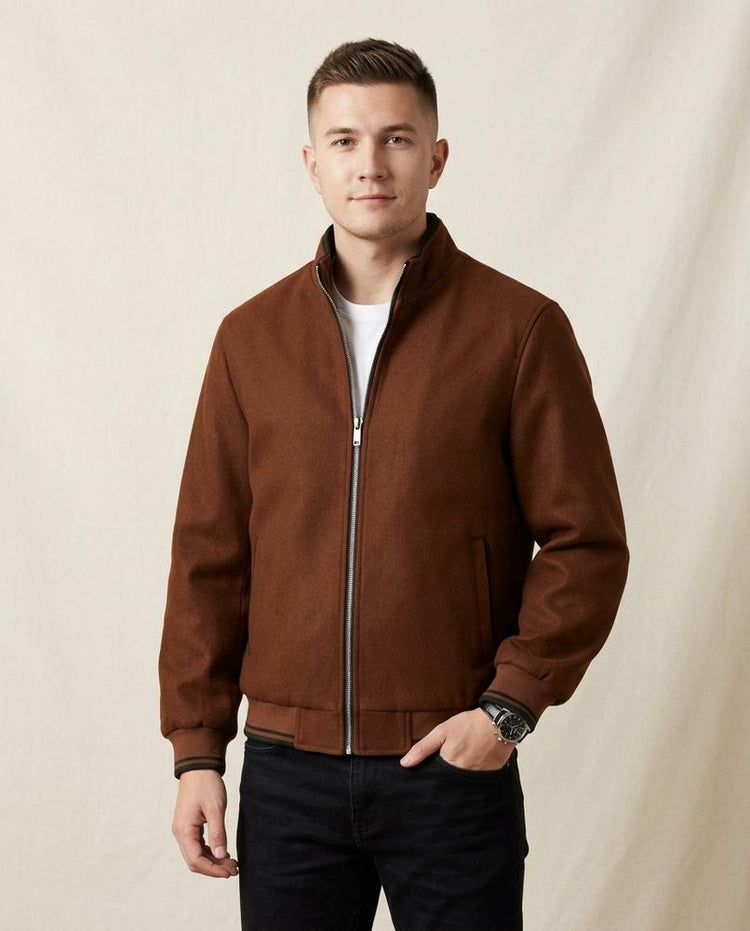 Beanland - Lolud | Stehkragen Gerippt Jacke Herren