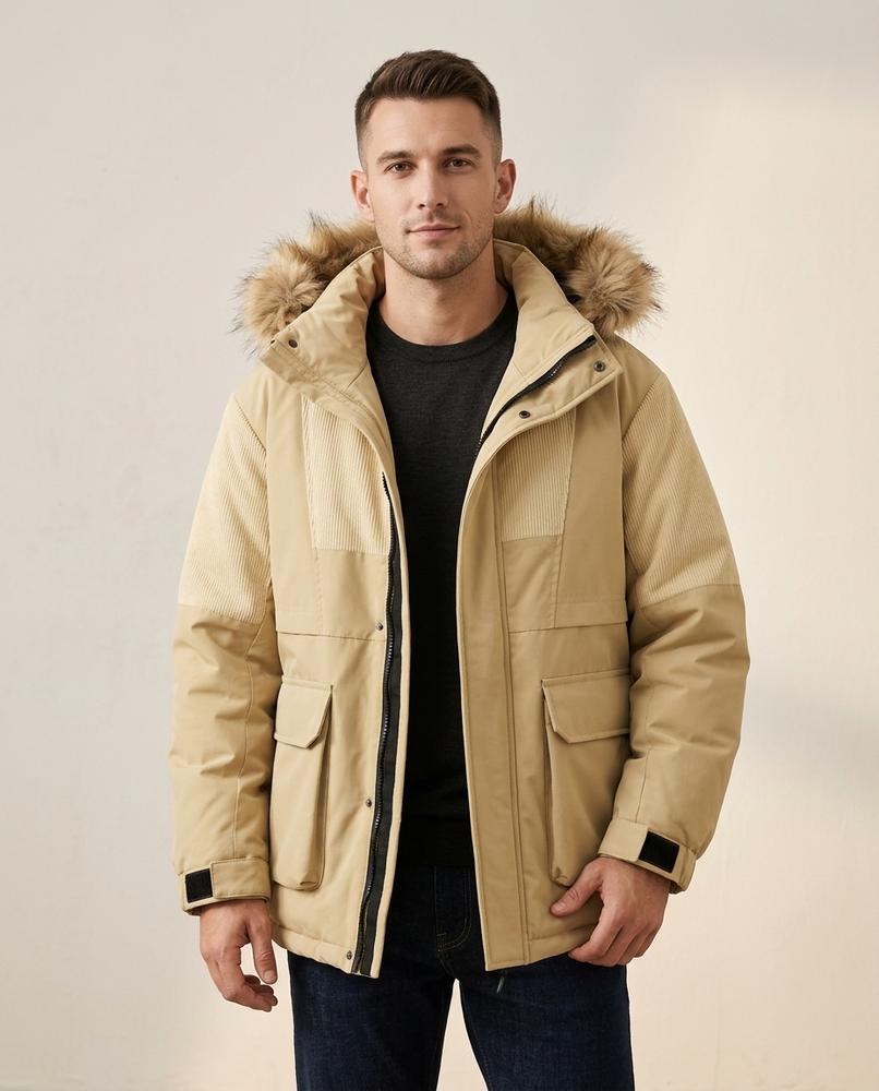 Lands Mode - Lidon | Gefüttert Strukturiert Jacke Herren