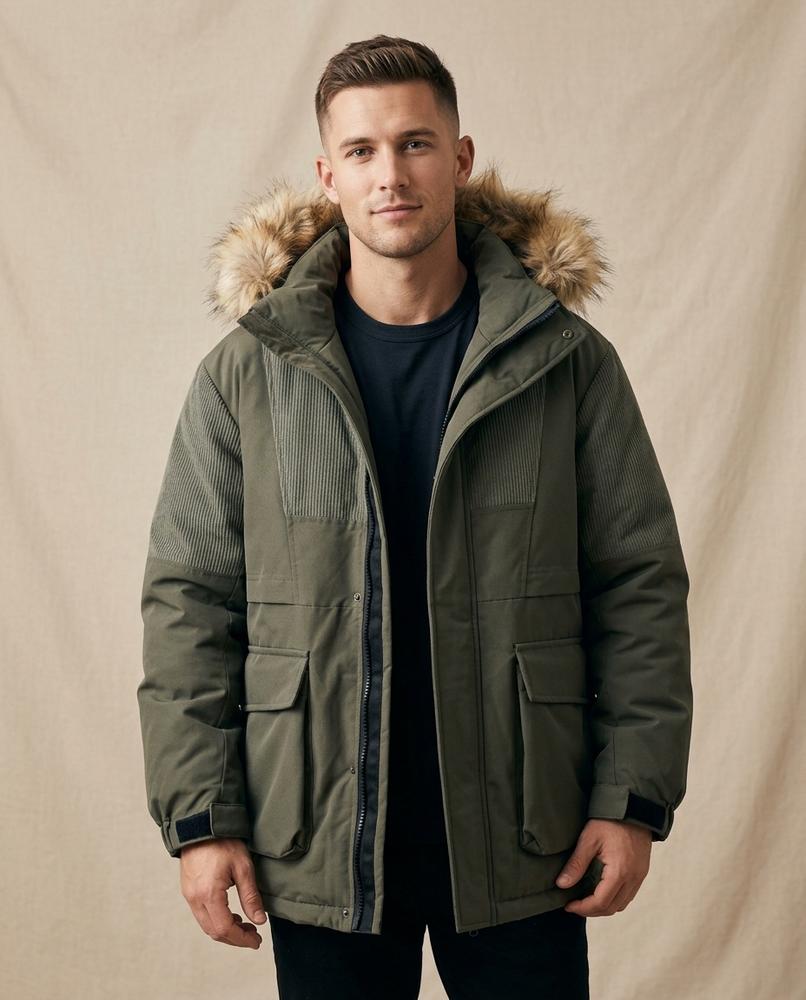 Lands Mode - Lidon | Gefüttert Strukturiert Jacke Herren