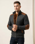 Lands Mode - Taler | Gefüttert Strukturiert Strickjacke Herren