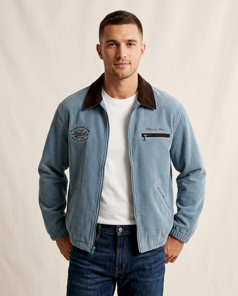 Lands Mode - Ribin | Gefütterte Cord Jacke Herren