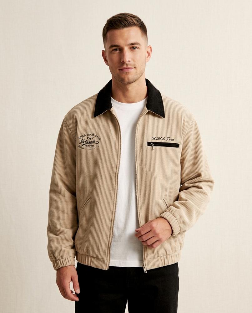 Beanland - Ribin | Gefütterte Cord Jacke Herren
