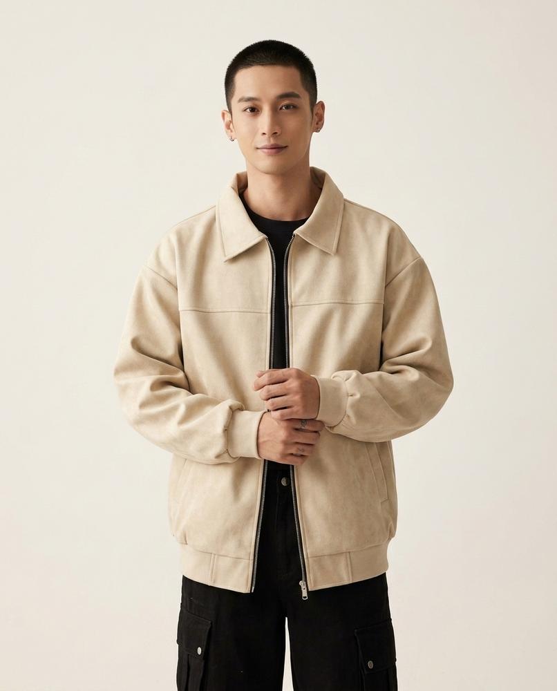Lands Mode - Dumus | Reißverschluss Velours Jacke Herren
