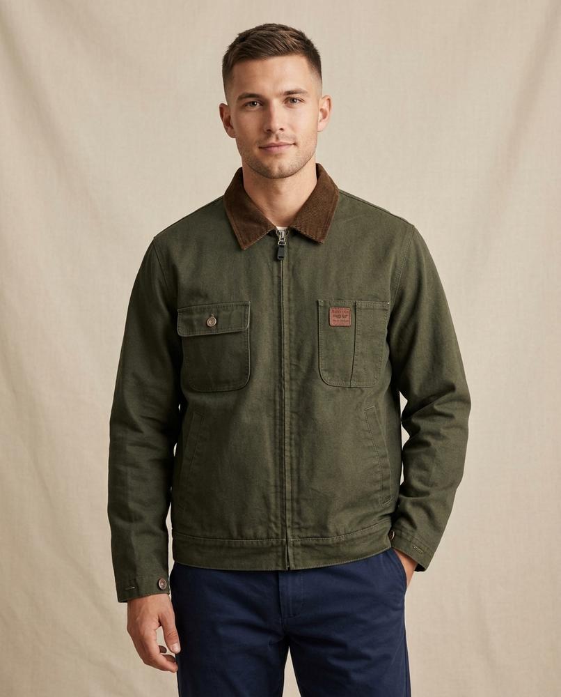 Lands Mode - Dudor | Gefütterte Canvas Jacke Herren