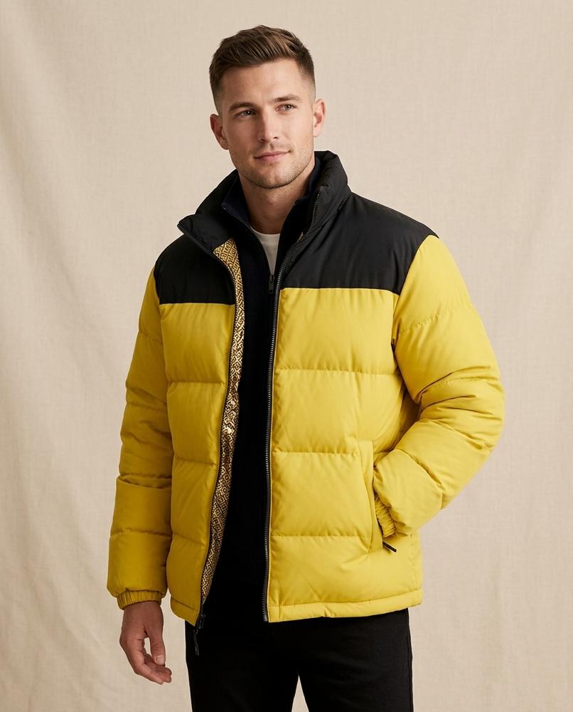 Lands Mode - Ausek | Wattiert Zweifarbig Jacke Herren