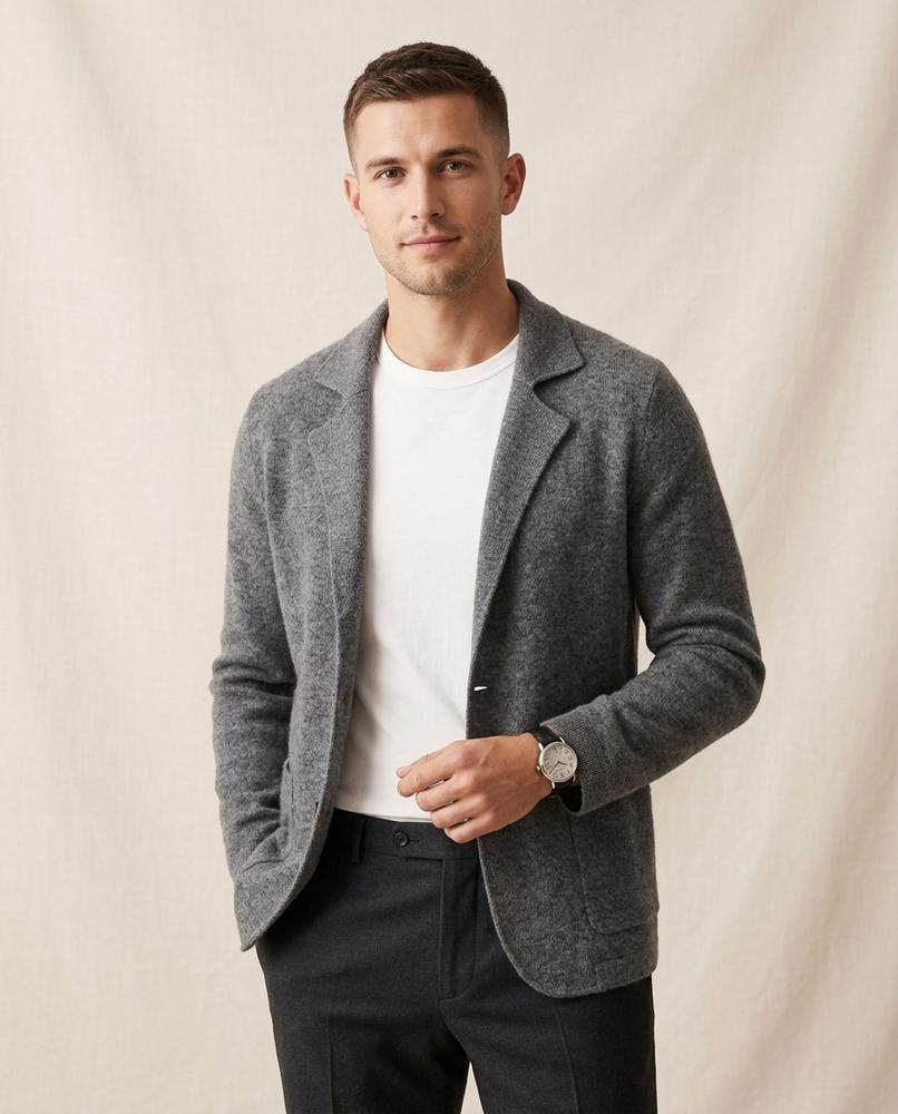 Beanland - Vizuk | Wollig Geknöpft Strickjacke Herren