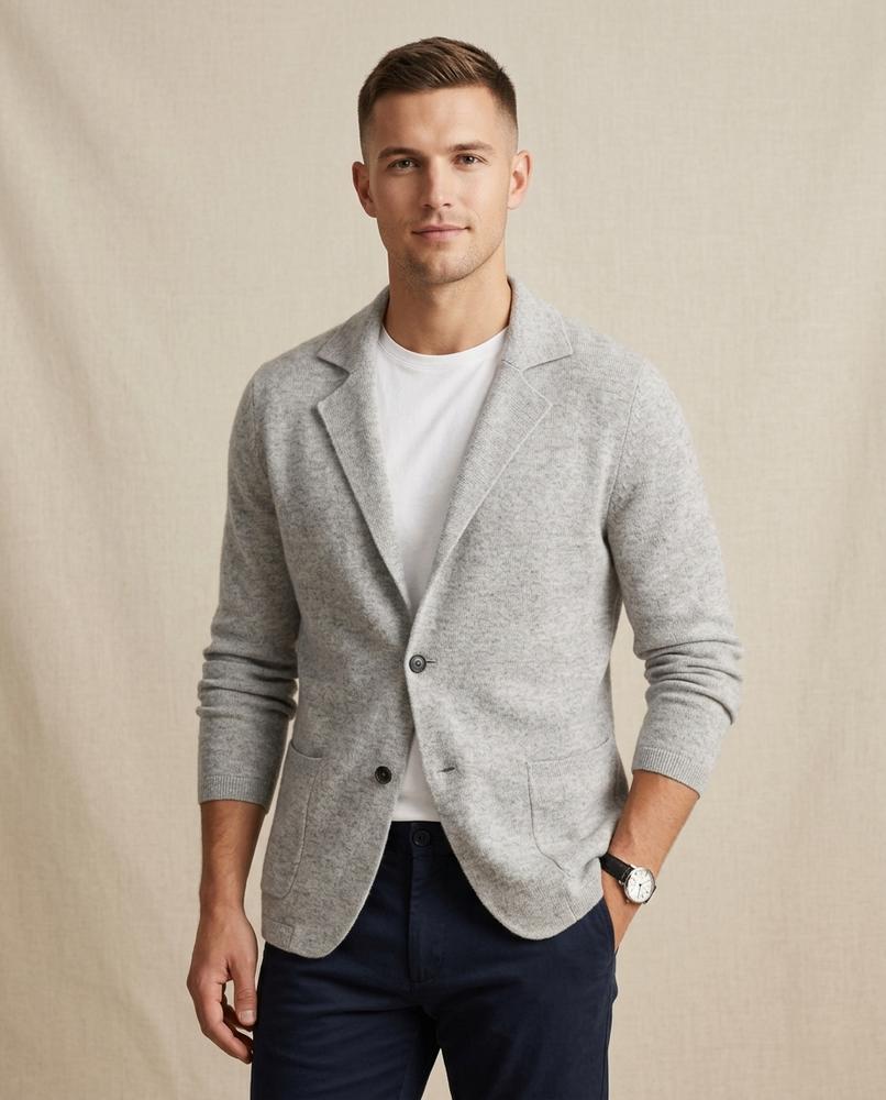 Beanland - Vizuk | Wollig Geknöpft Strickjacke Herren