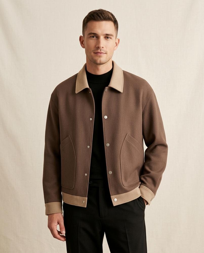 Lands Mode - Yikut | Strukturiert Zweifarbig Jacke Herren